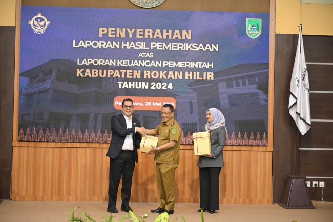 Pemkab Rohil Kembali Meraih Predikat WTP Dari BPK RI Perwakilan Provinsi Atas Laporan Keuangan Daera